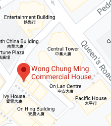 Map showing Wong Chung Ming Commercial House, 16 Wyndham Street, Central